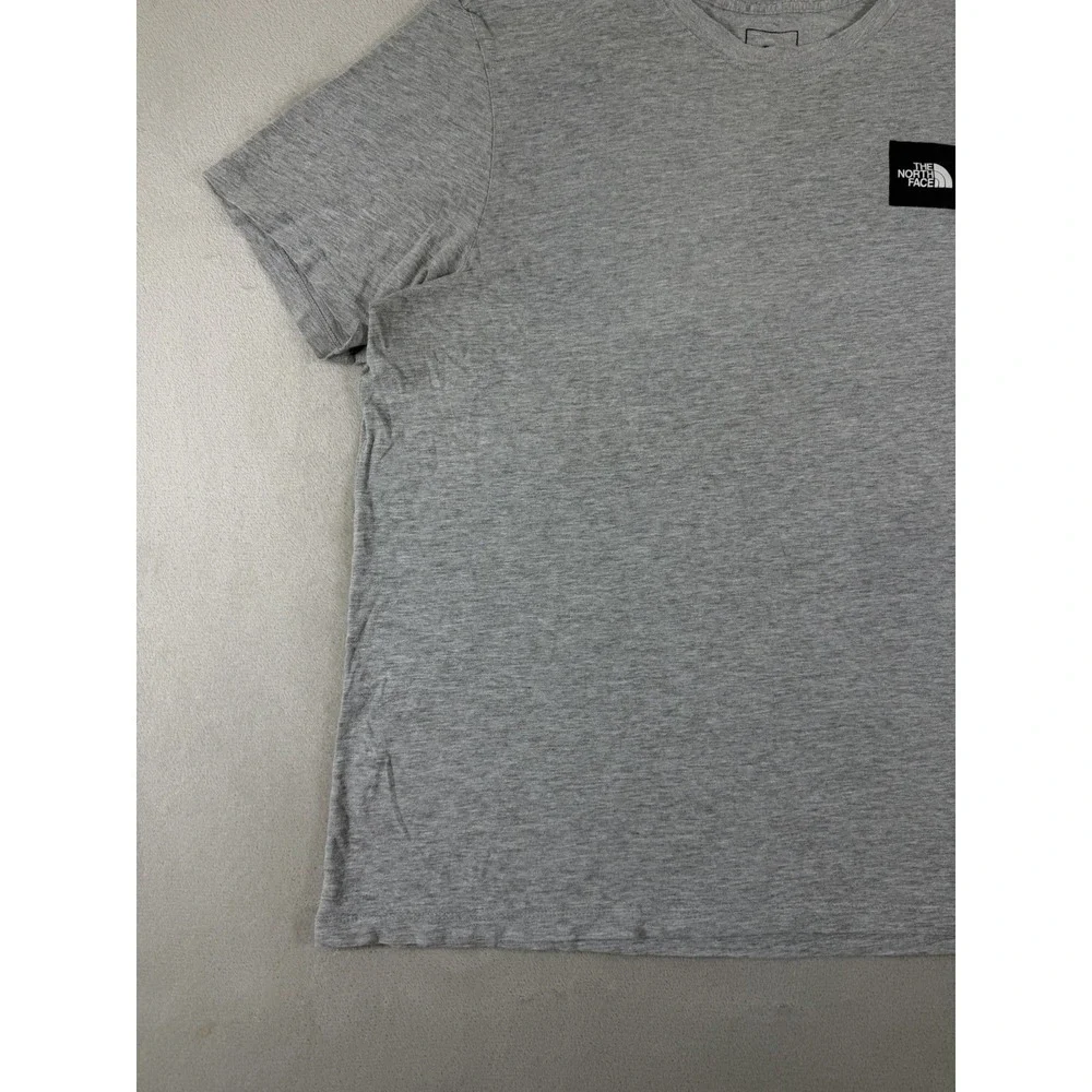 The North Face Men's XL Gray Box Logo Graphic T Shirt Outdoor Streetwear Tee